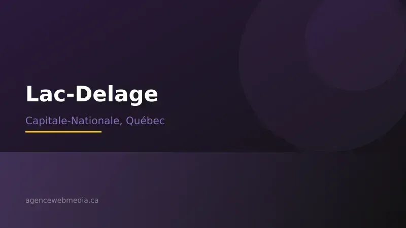 Vue de Lac-Delage, Capitale-Nationale — Conception de site web à Lac-Delage par Agence Web MédIA