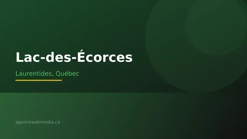 Vue de Lac-des-Écorces, Laurentides — Conception de site web à Lac-des-Écorces par Agence Web MédIA