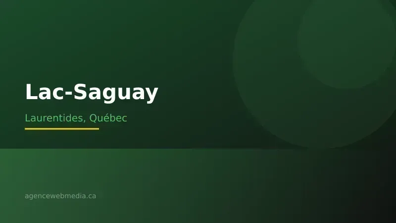 Vue de Lac-Saguay, Laurentides — Conception de site web à Lac-Saguay par Agence Web MédIA