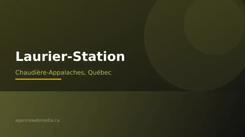 Vue de Laurier-Station, Chaudière-Appalaches — Conception de site web à Laurier-Station par Agence Web MédIA