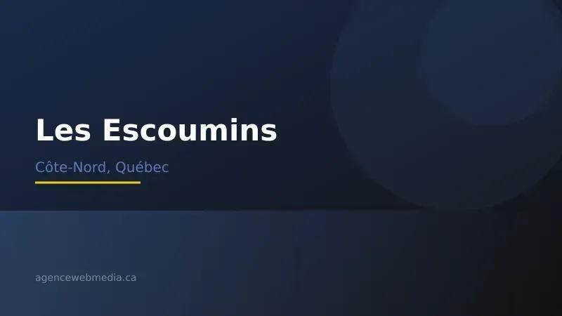 Vue de Les Escoumins, Côte-Nord — Conception de site web à Les Escoumins par Agence Web MédIA