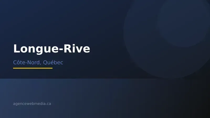 Vue de Longue-Rive, Côte-Nord — Conception de site web à Longue-Rive par Agence Web MédIA