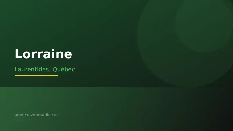 Vue de Lorraine, Laurentides — Conception de site web à Lorraine par Agence Web MédIA