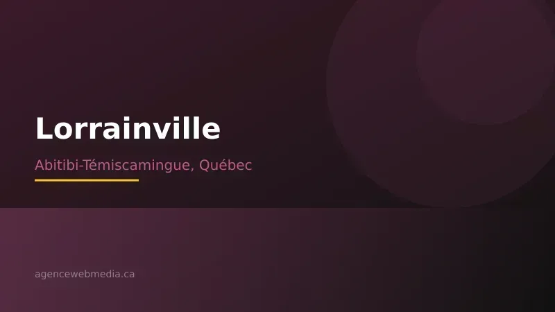 Vue de Lorrainville, Abitibi-Témiscamingue — Conception de site web à Lorrainville par Agence Web MédIA