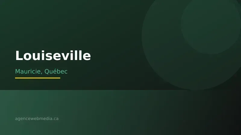 Vue de Louiseville, Mauricie — Conception de site web à Louiseville par Agence Web MédIA