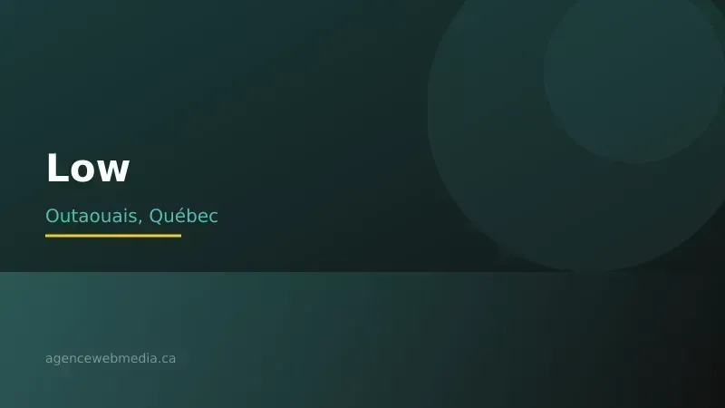 Vue de Low, Outaouais — Conception de site web à Low par Agence Web MédIA