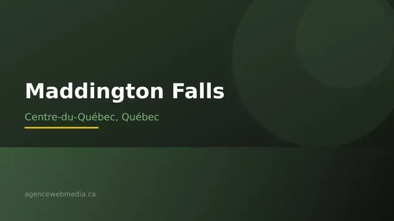 Vue de Maddington Falls, Centre-du-Québec — Conception de site web à Maddington Falls par Agence Web MédIA