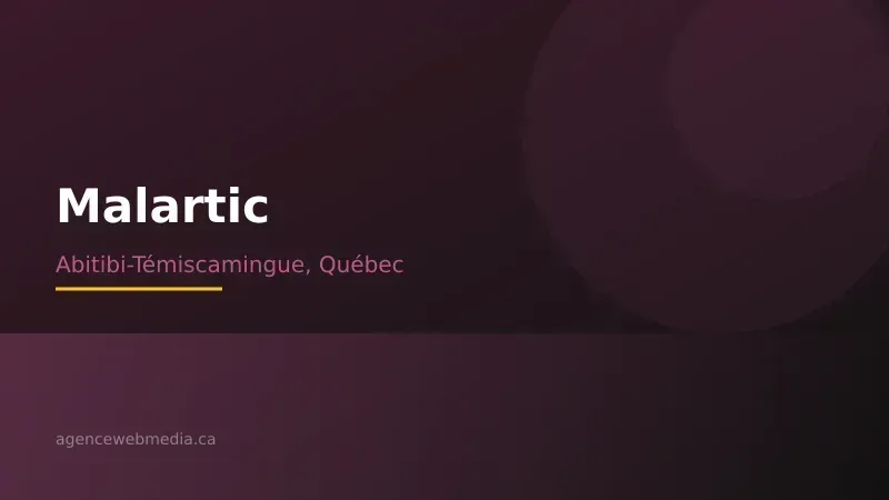 Vue de Malartic, Abitibi-Témiscamingue — Conception de site web à Malartic par Agence Web MédIA