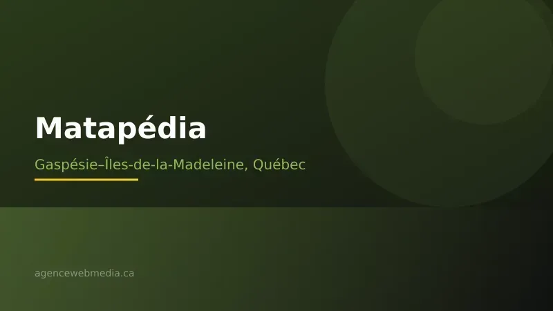 Vue de Matapédia, Gaspésie–Îles-de-la-Madeleine — Conception de site web à Matapédia par Agence Web MédIA