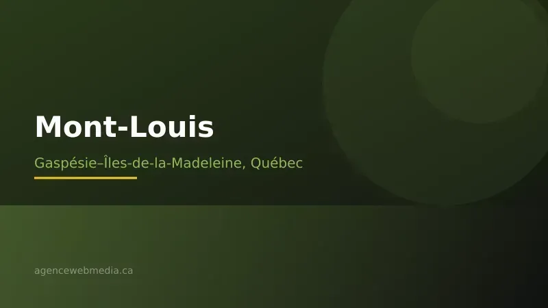 Vue de Mont-Louis, Gaspésie–Îles-de-la-Madeleine — Conception de site web à Mont-Louis par Agence Web MédIA