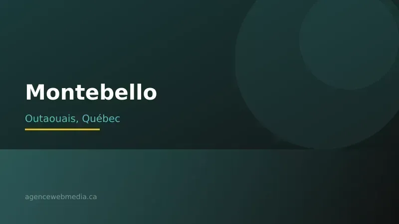 Vue de Montebello, Outaouais — Conception de site web à Montebello par Agence Web MédIA