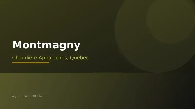 Vue de Montmagny, Chaudière-Appalaches — Conception de site web à Montmagny par Agence Web MédIA