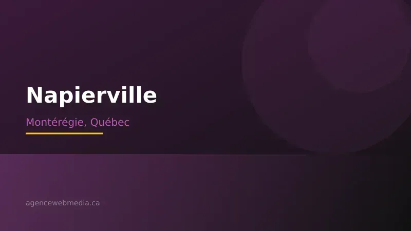 Vue de Napierville, Montérégie — Conception de site web à Napierville par Agence Web MédIA