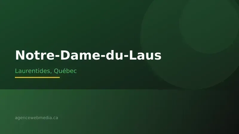 Vue de Notre-Dame-du-Laus, Laurentides — Conception de site web à Notre-Dame-du-Laus par Agence Web MédIA
