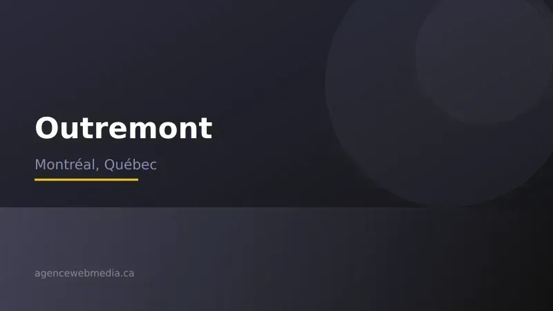 Vue de Outremont, Montréal — Conception de site web à Outremont par Agence Web MédIA