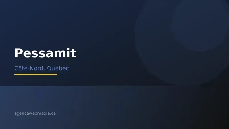 Vue de Pessamit, Côte-Nord — Conception de site web à Pessamit par Agence Web MédIA