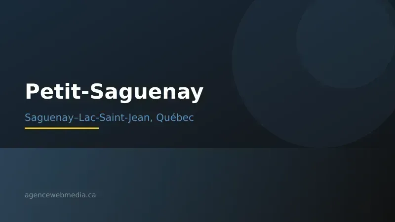 Vue de Petit-Saguenay, Saguenay–Lac-Saint-Jean — Conception de site web à Petit-Saguenay par Agence Web MédIA