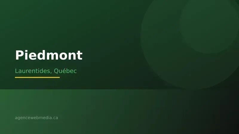 Vue de Piedmont, Laurentides — Conception de site web à Piedmont par Agence Web MédIA