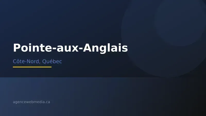 Vue de Pointe-aux-Anglais, Côte-Nord — Conception de site web à Pointe-aux-Anglais par Agence Web MédIA