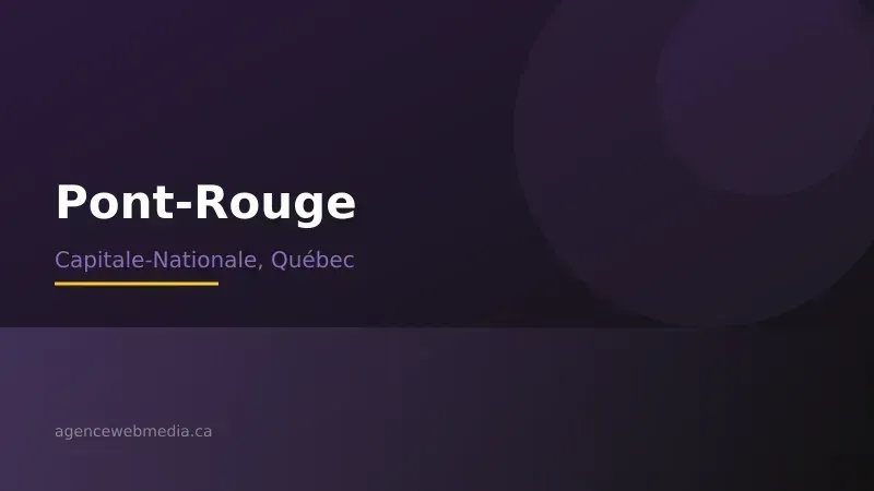 Vue de Pont-Rouge, Capitale-Nationale — Conception de site web à Pont-Rouge par Agence Web MédIA