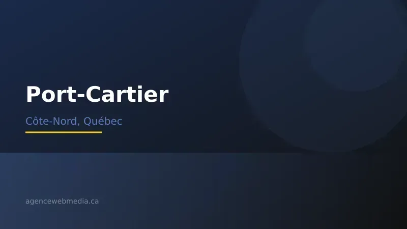 Vue de Port-Cartier, Côte-Nord — Conception de site web à Port-Cartier par Agence Web MédIA