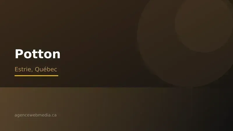 Vue de Potton, Estrie — Conception de site web à Potton par Agence Web MédIA