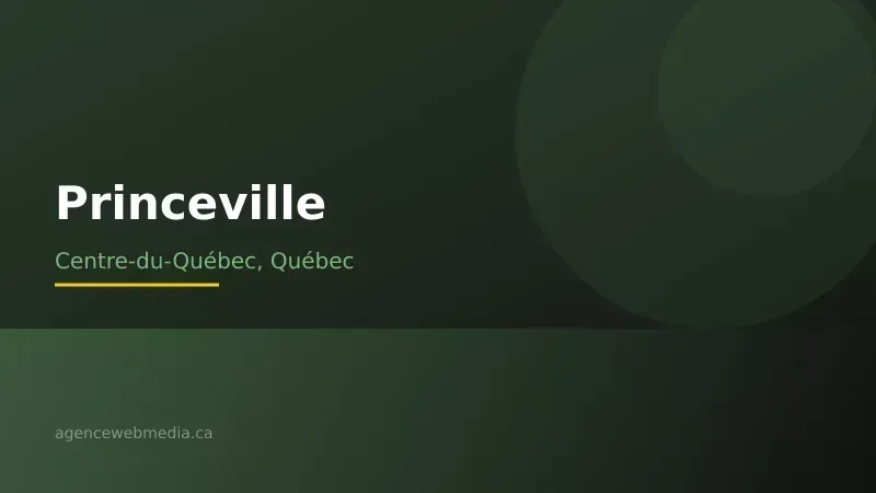 Vue de Princeville, Centre-du-Québec — Conception de site web à Princeville par Agence Web MédIA