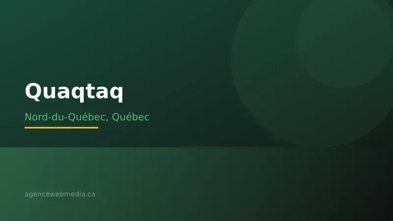 Vue de Quaqtaq, Nord-du-Québec — Conception de site web à Quaqtaq par Agence Web MédIA