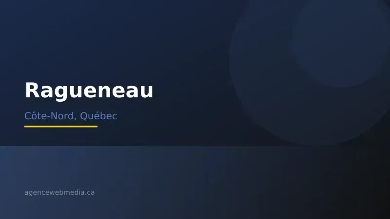 Vue de Ragueneau, Côte-Nord — Conception de site web à Ragueneau par Agence Web MédIA