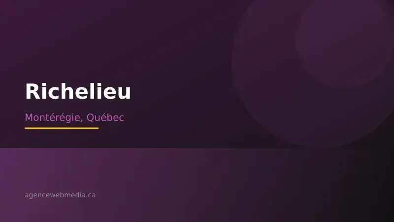 Vue de Richelieu, Montérégie — Conception de site web à Richelieu par Agence Web MédIA