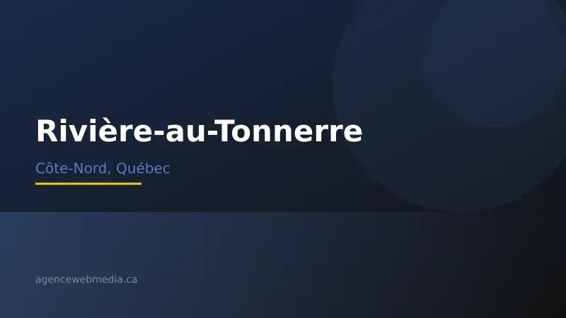 Vue de Rivière-au-Tonnerre, Côte-Nord — Conception de site web à Rivière-au-Tonnerre par Agence Web MédIA