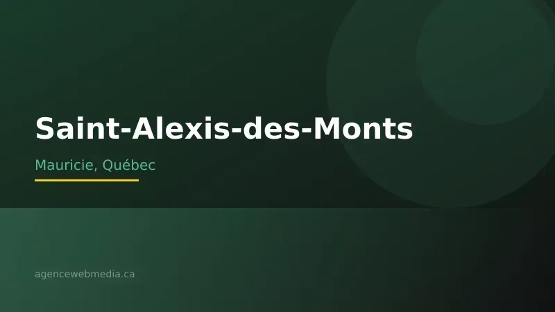 Vue de Saint-Alexis-des-Monts, Mauricie — Conception de site web à Saint-Alexis-des-Monts par Agence Web MédIA