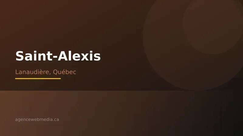 Vue de Saint-Alexis, Lanaudière — Conception de site web à Saint-Alexis par Agence Web MédIA