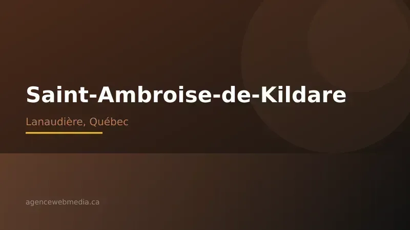Vue de Saint-Ambroise-de-Kildare, Lanaudière — Conception de site web à Saint-Ambroise-de-Kildare par Agence Web MédIA