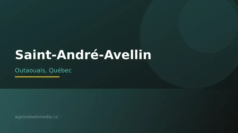 Vue de Saint-André-Avellin, Outaouais — Conception de site web à Saint-André-Avellin par Agence Web MédIA