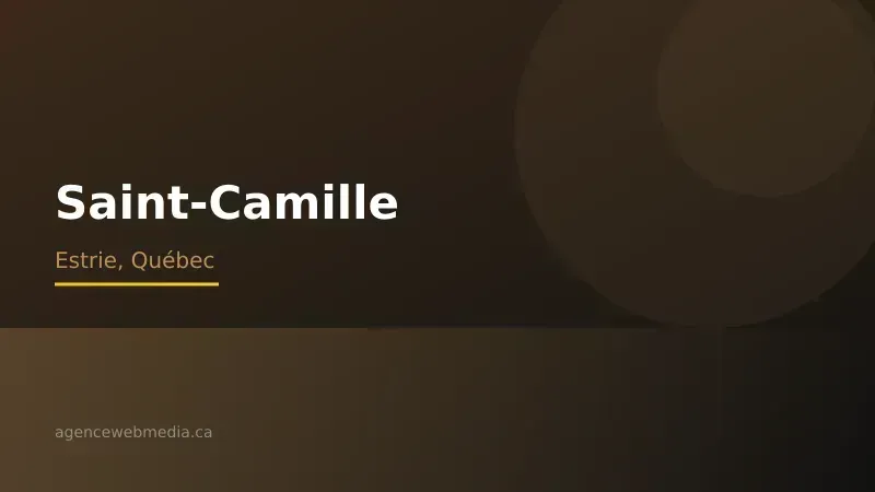 Vue de Saint-Camille, Estrie — Conception de site web à Saint-Camille par Agence Web MédIA