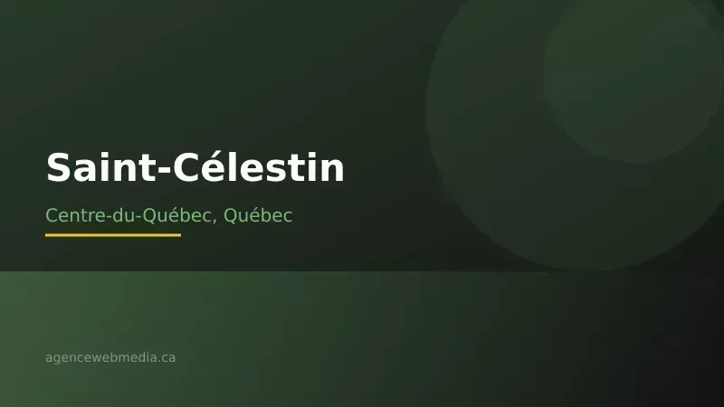 Vue de Saint-Célestin, Centre-du-Québec — Conception de site web à Saint-Célestin par Agence Web MédIA