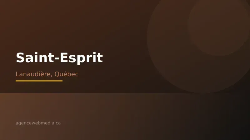 Vue de Saint-Esprit, Lanaudière — Conception de site web à Saint-Esprit par Agence Web MédIA