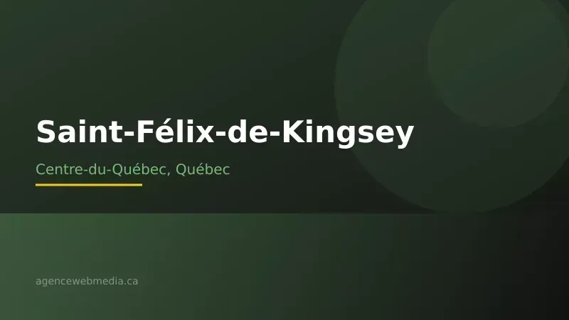 Vue de Saint-Félix-de-Kingsey, Centre-du-Québec — Conception de site web à Saint-Félix-de-Kingsey par Agence Web MédIA