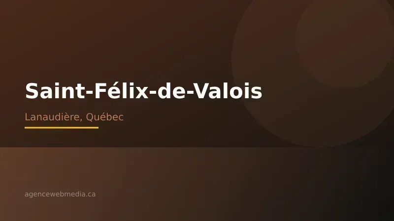 Vue de Saint-Félix-de-Valois, Lanaudière — Conception de site web à Saint-Félix-de-Valois par Agence Web MédIA