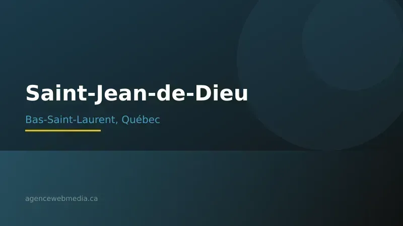 Vue de Saint-Jean-de-Dieu, Bas-Saint-Laurent — Conception de site web à Saint-Jean-de-Dieu par Agence Web MédIA