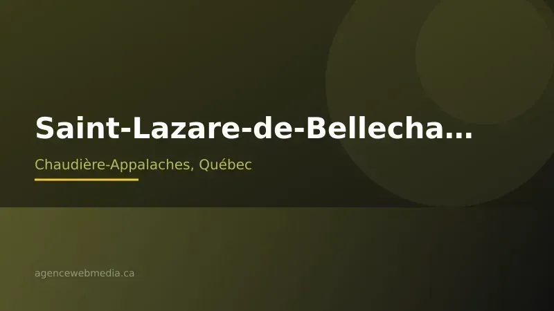 Vue de Saint-Lazare-de-Bellechasse, Chaudière-Appalaches — Conception de site web à Saint-Lazare-de-Bellechasse par Agence Web MédIA