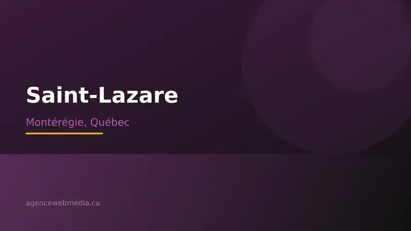 Vue de Saint-Lazare, Montérégie — Conception de site web à Saint-Lazare par Agence Web MédIA