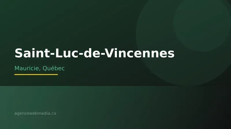 Vue de Saint-Luc-de-Vincennes, Mauricie — Conception de site web à Saint-Luc-de-Vincennes par Agence Web MédIA