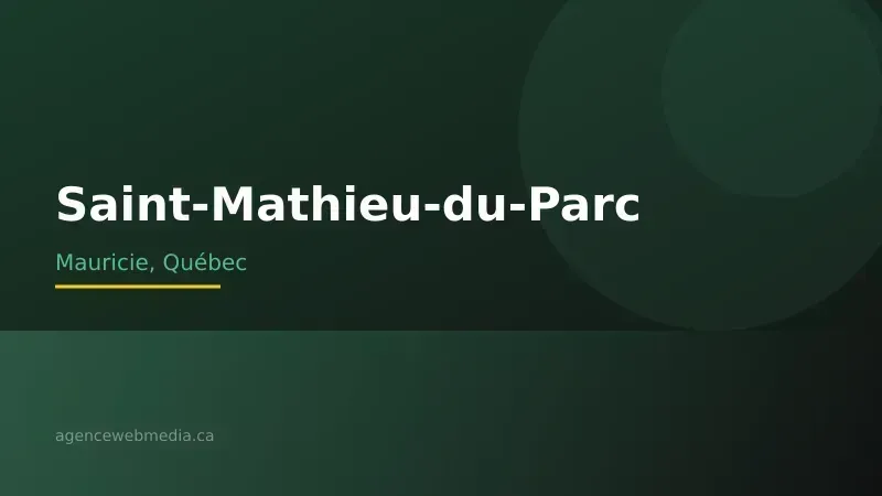Vue de Saint-Mathieu-du-Parc, Mauricie — Conception de site web à Saint-Mathieu-du-Parc par Agence Web MédIA