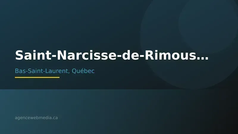 Vue de Saint-Narcisse-de-Rimouski, Bas-Saint-Laurent — Conception de site web à Saint-Narcisse-de-Rimouski par Agence Web MédIA