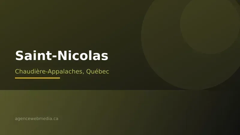 Vue de Saint-Nicolas, Chaudière-Appalaches — Conception de site web à Saint-Nicolas par Agence Web MédIA