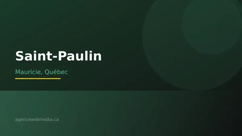 Vue de Saint-Paulin, Mauricie — Conception de site web à Saint-Paulin par Agence Web MédIA