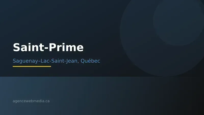 Vue de Saint-Prime, Saguenay–Lac-Saint-Jean — Conception de site web à Saint-Prime par Agence Web MédIA