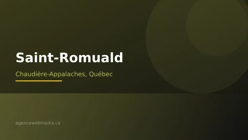 Vue de Saint-Romuald, Chaudière-Appalaches — Conception de site web à Saint-Romuald par Agence Web MédIA